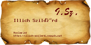 Illich Szilárd névjegykártya